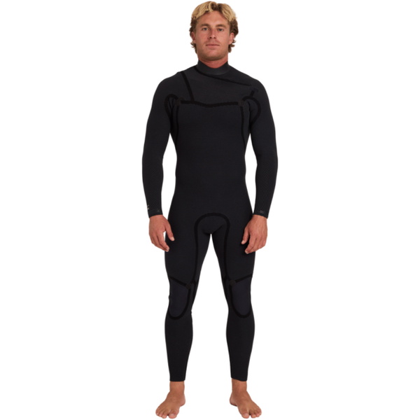2026 Billabong Mens Furnace Pro Series 4/3mm Chest Zip Wetsuit ABYW100297 - Black
